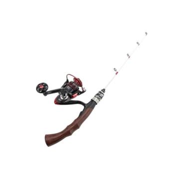 Imagem de Vara de Pesca de Viagem Vara de pesca inverno 62 cm, carretel no gelo, vara carbono super resistente e conjunto giratório