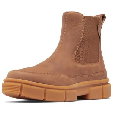 Imagem de Sorel Bota feminina Explorer Strt Chelsea Fashion, Veludo bronzeado/chiclete 2, 37