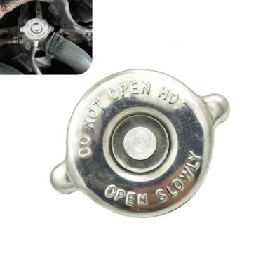 Imagem de CyperFair Tampa do radiador 16 PSI, design de vedação do motor de aço inoxidável, conjunto de substituição de especificação padrão, adequado para a maioria dos carros (prata)