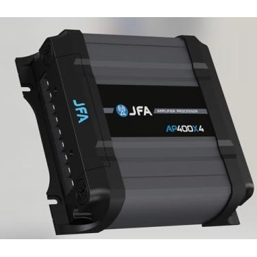 Imagem de Processador de áudio integrado 2 em 1 e amplificador de carro 400 x 4 Classe D para carro e motocicleta Faixa completa com 4 canais 400 Watts RMS 2 Ohm - Som de qualidade profissional - Prêmio de