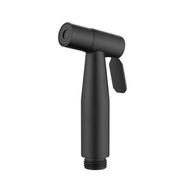 Imagem de Lambloraey Cabeça de pulverizador de bidê preta, pulverizador de vaso sanitário pulverizador de jato portátil para vaso sanitário aço inoxidável para limpeza de banheiro e pós-parto (preto fosco)