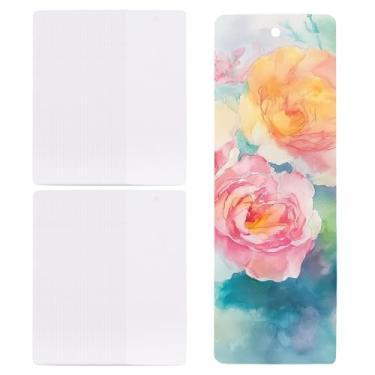 Imagem de GLOBLELAND 100 folhas de papel branco aquarela marcadores em branco para adultos 15 x 4,8 cm, cartões postais de cor de água em branco 63,5 kg/300 g/m², cartões de aquarela a granel para artistas