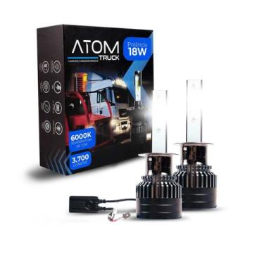 Imagem de Lâmpada LED ATOM Truck M7 4300K 6000K 24V Várias Bases, H1W  6000K
