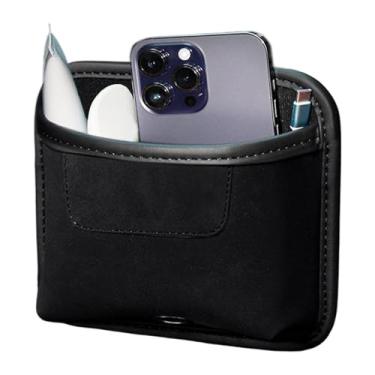 Imagem de para celular de – Organizador de bolso lateral para assento de | Armazenamento interior automotivo leve para óculos de sol, carteira, moeda, chaves