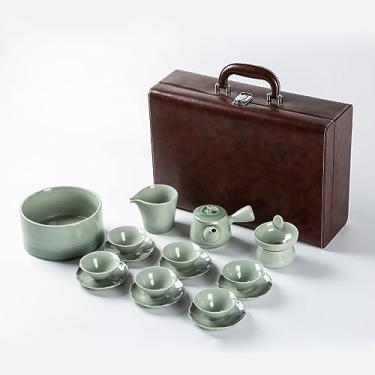 Imagem de Conjunto de chá, conjunto de chá para adultos, conjunto de chá da tarde, conjunto de chá de Kung Fu doméstico, conjunto de xícaras de chá de cerâmica japonesa