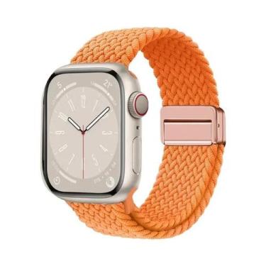 Imagem de Pulseira De Nylon Trançada Compatível Com Apple Watch Series S10 46mm 