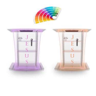 Imagem de Púlpito Bonito Resistente com Led, Gravação Igreja e Empresas - AcriHo