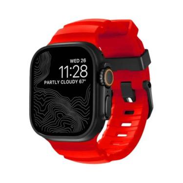 Imagem de Pulseira Esportiva De Silicone Para iWatch Ultra2 Apple Watch 46mm 49m