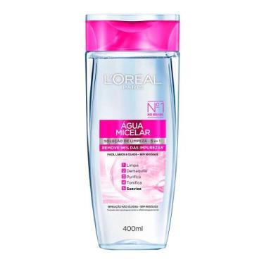 Imagem de Água Micelar L'Oréal Paris Solução de Limpeza 5 em 1, 400ml