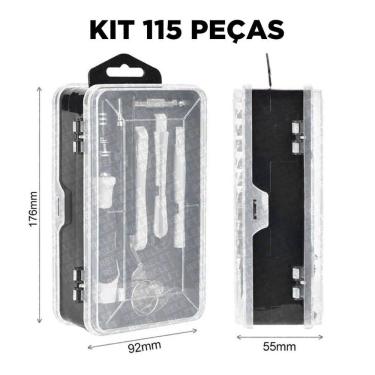 Imagem de Kits Chave 115Pcs De Reparos Conjunto Multi Uso