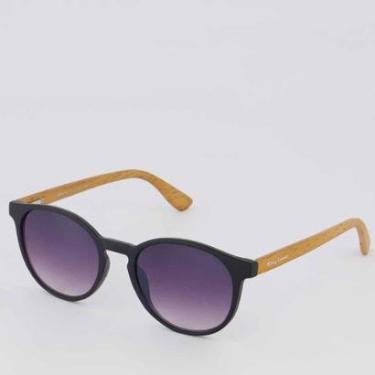 Imagem de Óculos de Sol Hang Loose Beady Preto e Marrom-Unissex