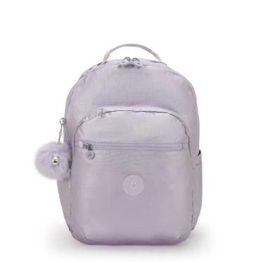 Imagem de Mochila Kipling Seoul XL Lilac M Met BTS