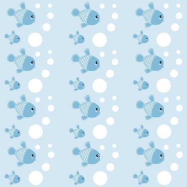 Imagem de Papel De Parede Infantil Peixes