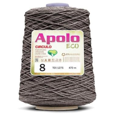 Imagem de FIO LINHA BARBANTE APOLO ECO CIRCULO Nº 08 600G 457 M, 8107 - CAQUI ES