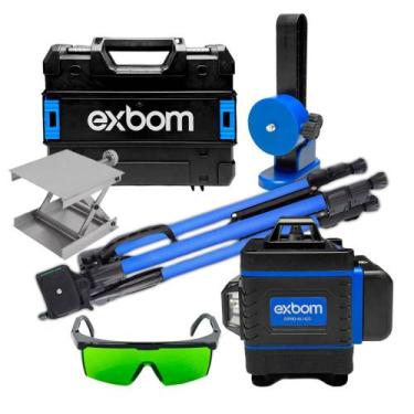 Imagem de Nível a Laser 16 Linhas com Tripé e Controle Remoto Bateria Recarregáv