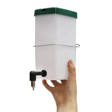 Imagem de Generic Alimentador de água de Coelho, Bico Automático de Aço Inoxidável à Prova de Vazamento para Fácil Distribuição de água para Proprietários de Coelhos (1L)