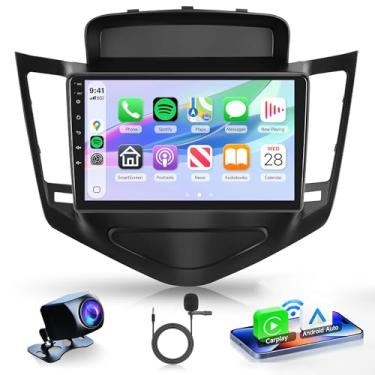 Imagem de Rádio veicular 4G + 64G Rimoody Andorid 15 para Chevrolet Chevy Cruze 2009-2015 sem fio Carplay Andorid Auto Mirror Link Car Stereo 22 polegadas tela sensível ao toque GPS WiFi Bluetooth FM/RDS EQ-32