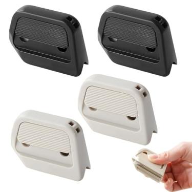 Imagem de Nextpal Pacote com 4 cortadores de caixa magnéticos, faca de desembalagem com retração automática com lâmina de cerâmica para artesanato de papelão e uso diário, miniferramenta de abridor de pacotes