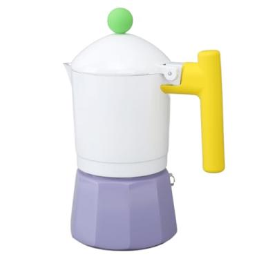 Imagem de Generic Máquina de café Com Fogão Moka, Coador de café Italiano Eficiente e Distribuição Uniforme de Calor para Casa (Roxo)