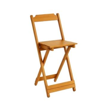 Imagem de CADEIRA DE MADEIRA BISTRO CRU ENVERNIZADA cadeiras dobráveis para Balcão, Cozinha e Ambientes com Estilo(Mel)
