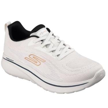 Imagem de Skechers Tênis masculino Go Walk Arch Fit N-Joy Nate, Branco/Azul marinho, 47