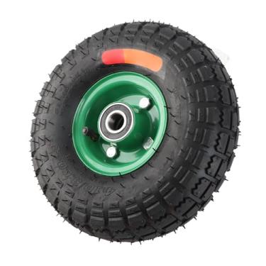 Imagem de Hyuduo Roda de Carrinho de Ferramentas de 10,2 pol. Com Rolamento 6204 2RS, Pneu de Borracha Inflável para Serviço Pesado Com Capacidade de 250 Kg para Caminhões Manuais, Carrinhos Utilitários para