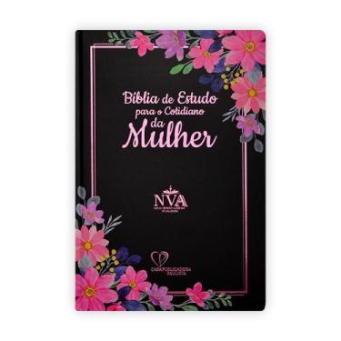 Imagem de Biblia de estudo para o cotidiano da mulher nva capa dura - preta - CP