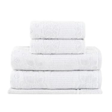 Imagem de Jogo De Toalhas 5 Peças Lollipop 70/135 Cinza 3198 Buddemeyer