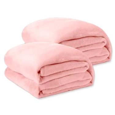 Imagem de Cobertor Casal Soft Microfibra Toque Aveludado Antialérgico Coberta Dupla Face Confortável Ótima para o Dia Dia - 1,80m x 2,00m (2, Rosa)