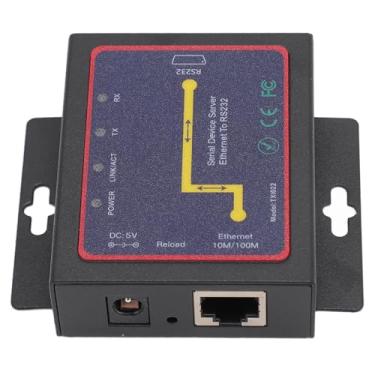 Imagem de Generic Ethernet para Servidor de Dispositivo Serial RS232, Transferência Bidirecional TCP IP TXI022 Acesso Remoto RJ45 para Adaptador de Rede Serial RS232 para para Impressora (Plugue dos EUA)