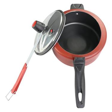 Imagem de Panela de Pressão Antiaderente 3 Litros, Liga de Alumínio, Cor Cereja, com Válvula de Segurança, 17cm Diâmetro