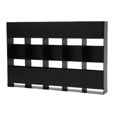 Imagem de ZJchao Suporte de Palha para Montagem Em Parede, Organizador de Palha para Armário, Suporte de Metal Com Economia de Espaço de 5 Compartimentos Com Fita Adesiva Dupla Face para Armário