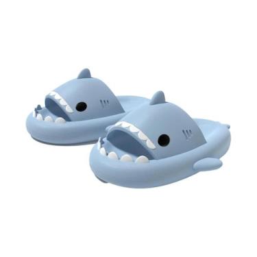 Imagem de Chinelos De Tubarão De Desenho Animado Femininos, Antiderrapantes, Sol