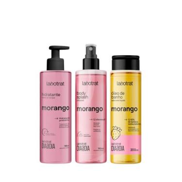 Imagem de Labotrat Dia a Dia Morango Hidra 190ml + Body 190ml + Óleo de Banho 20