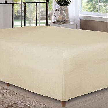 Imagem de Lençol Box Conjugado Unibox Solteiro King Especial Cru Arrumadinho Enxovais