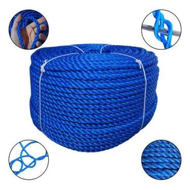 Imagem de Corda 10mm 220m Polietileno Nylon Trançada Uso Externo Amarração Profi