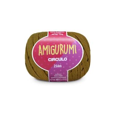 Imagem de Linha Fio Amigurumi Círculo 125g 254m 100 Algodão Mercerizado Crochê Tricô Artesanato Colorido (7077 - DOCE DE LEITE)