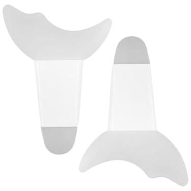 Imagem de ZJchao Rímel Protetor de Sombra Aplicador Protetor Almofadas de Silicone Macio Ferramenta de Maquiagem para Cílios Proteção de Maquiagem de Cílios Reutilizável Fácil Limpeza (Novas duas caixas brancas)