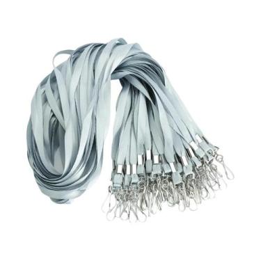 Imagem de Cordão Para Crachá De Identificação Com Gancho Giratório, 10 Ou 20 Peç