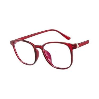 Imagem de Óculos De Computador Retro Transparente Rosa Anti-luz Azul Para Homens