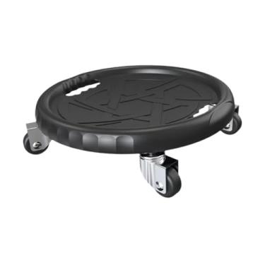 Imagem de harayaa Discos deslizantes para exercícios abdominais com rodas, ideais para uso doméstico, Preto