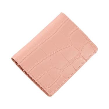 Imagem de Carteira Curta Feminina Pequena Com Fecho Design Dobrável Para Moedas 