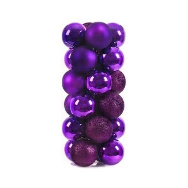 Imagem de 36 Peças De Enfeites Para Árvore De Natal, Bolas Pendentes De 34CM Par