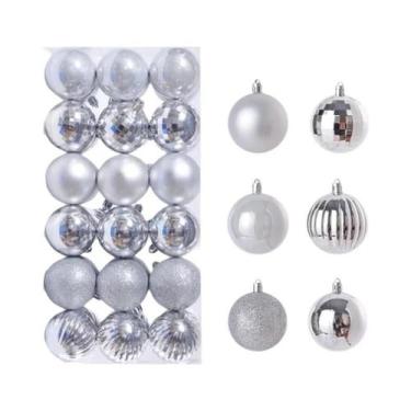 Imagem de 36 Peças De Enfeites Para Árvore De Natal, Bolas Pendentes De 34CM Par