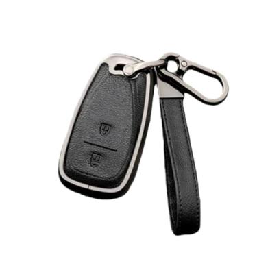 Imagem de Capa de chave de carro com 3 4 5 botões, compatível com Chevrolet Malibu XL Equinox, capa de acessórios automotivos(2 Btn Key A,Black)