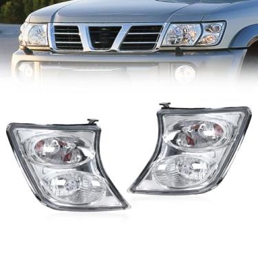 Imagem de JESYMBX Luz de canto do para-choque dianteiro para Nissan Patrol Y61 2001-2004 sem lâmpada 26115-VC325 26110-VC325 esquerda e direita
