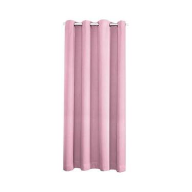 Imagem de Painel De Cortina Sólida Térmica Isolante Blackout Com Ilhós Para Sala