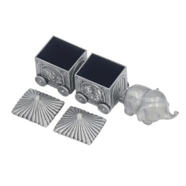 Imagem de Cryfokt Organizador de Dentes de bebê, Caixa Exclusiva de Lembrança de Elefante para Crianças, Armazenamento de Dentes, Presente de Aniversário