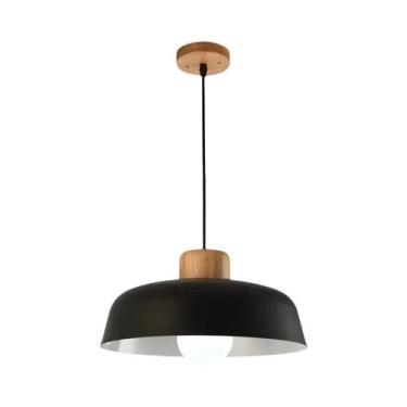 Imagem de Lustre De Madeira Sólida Estilo Nórdico Para Sala De Estar, Quarto, Es