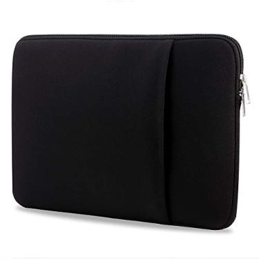 Imagem de Capa para Notebook B2015 Bolsa de Zíper Macia Substituição MacBook Air Pro Ultrabook Espuma Antiestática Fina e Leve com Acolchoamento Interno Absorção Impactos Bolso Frontal Itens Essenciais